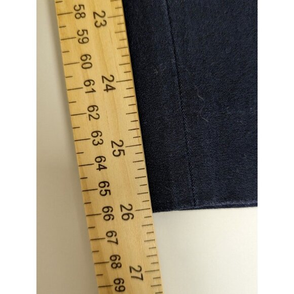 Talbots Pants Size 12 Heritage Blue Navy Straight Leg Heritage Chino - Picture 13 of 15